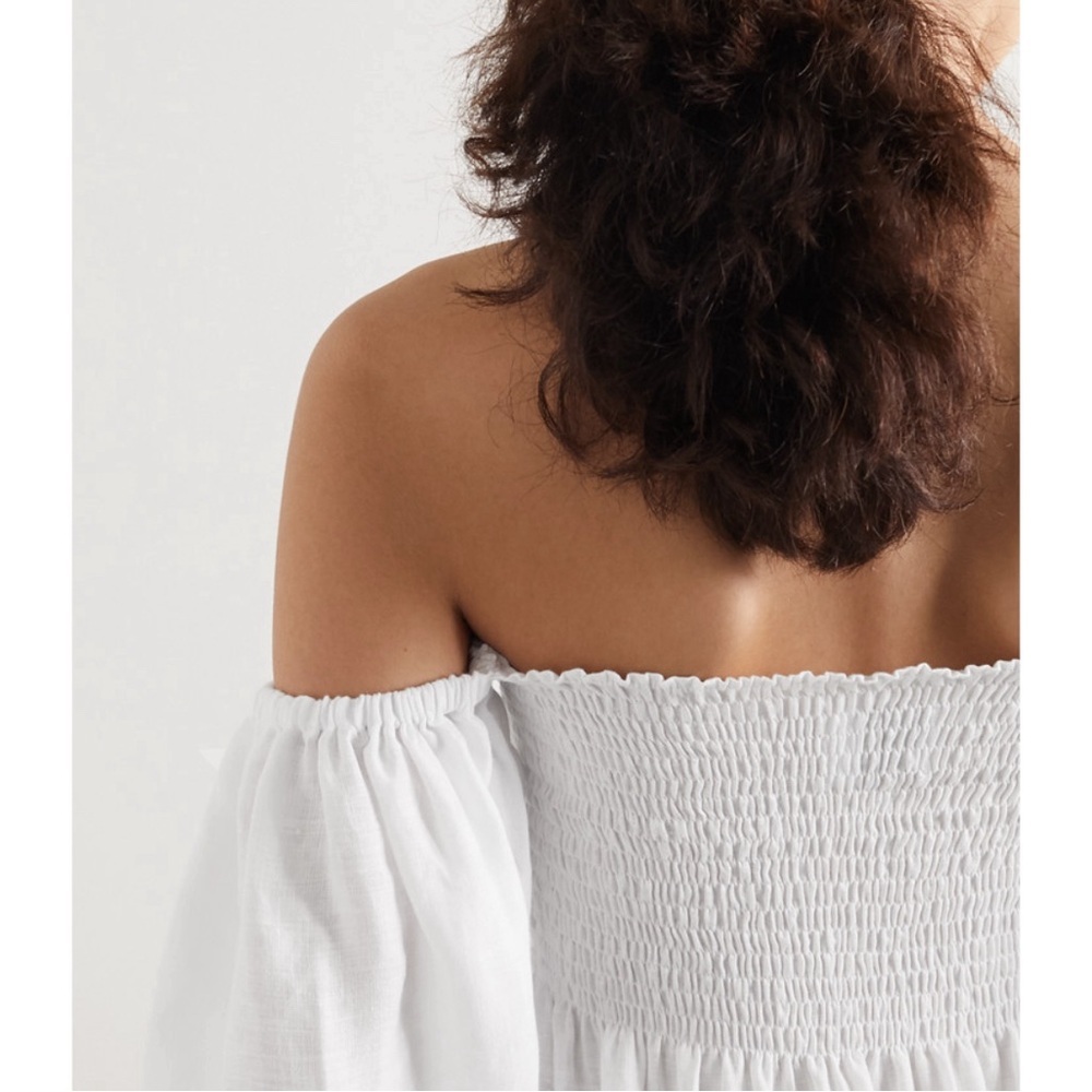 SLEEPER Atlanta Linen Dress in White NWT - Picture 6 of 8